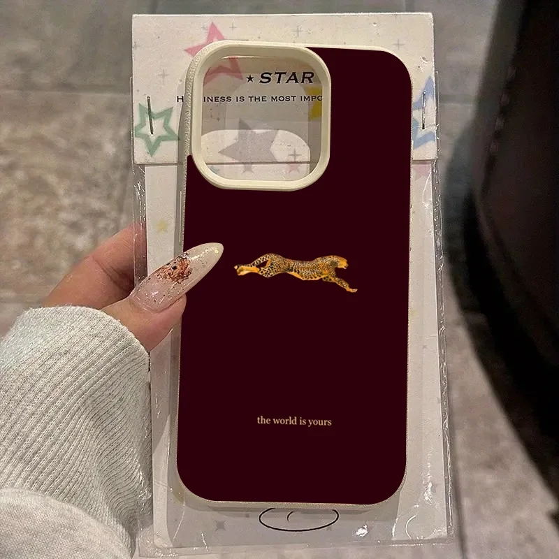 Wine & Beer Shop Photos - Fashion Leopard Wine Red Soft Phone