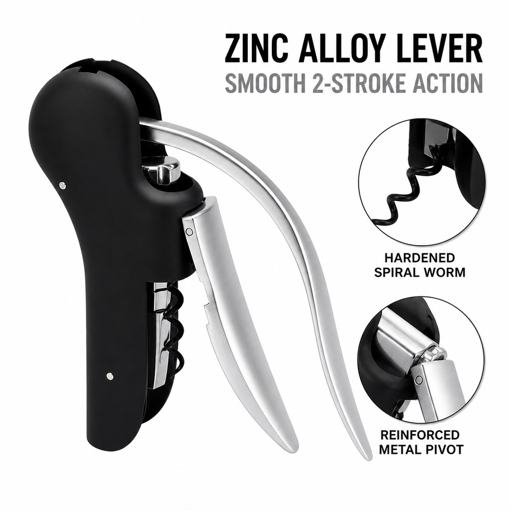 Cork Screw Lever - Heavy Duty Zinc Alloy Lever Corkscrew