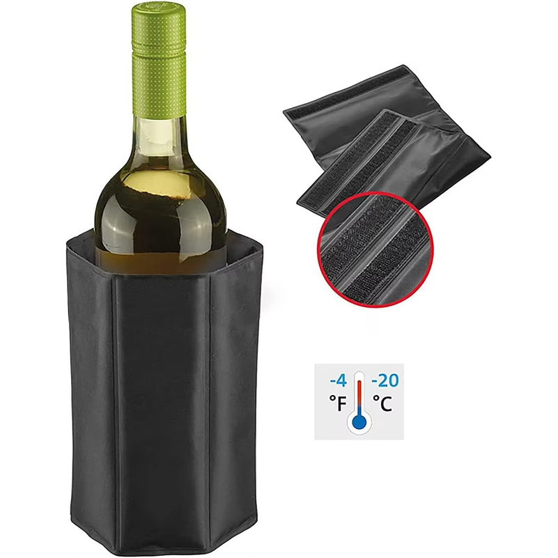 Wine Chiller Sleeve - Rapid Ice Wine Bottle Cooler Reusable