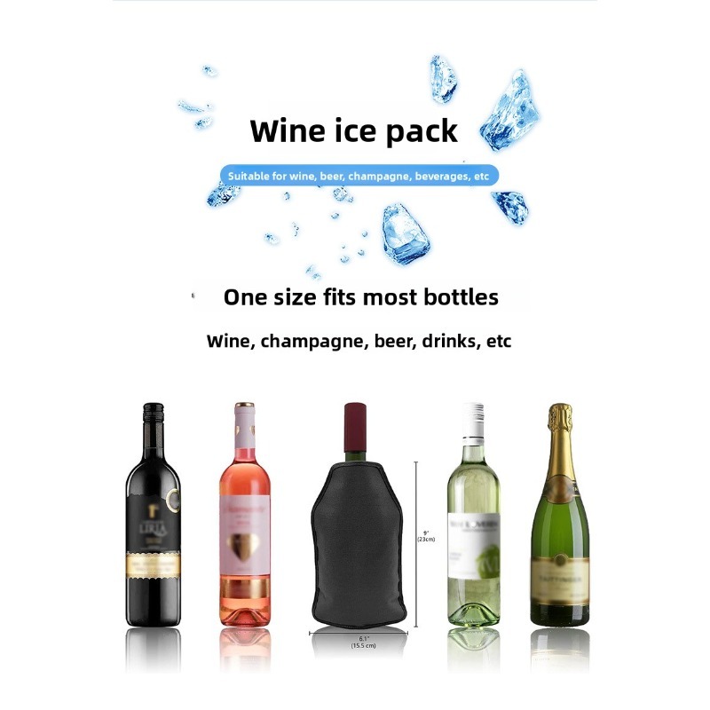 Nylon Fabric Gel Ice Wine Slee - Wine Chiller Sleeve recension och pris