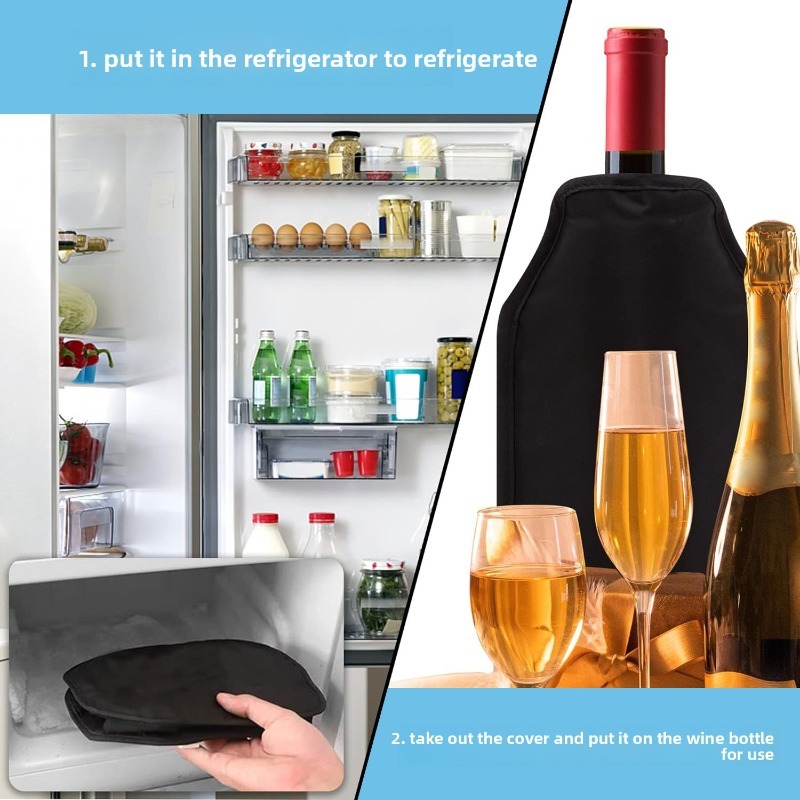 Nylon Fabric Gel Ice Wine Slee - Wine Chiller Sleeve recension och pris
