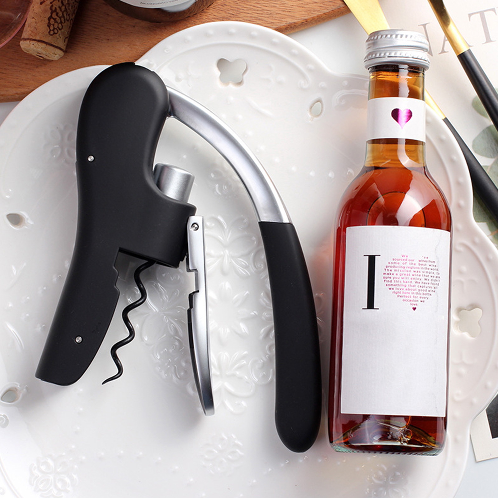 Multifunction Bottle Opener Pr - Cork Screw Lever recension och pris
