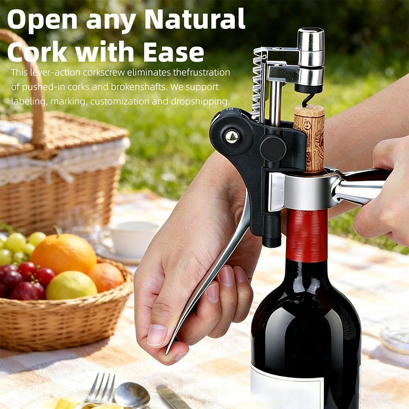 Durable Manual Rabbit Wine Bot - Cork Screw Lever recension och pris