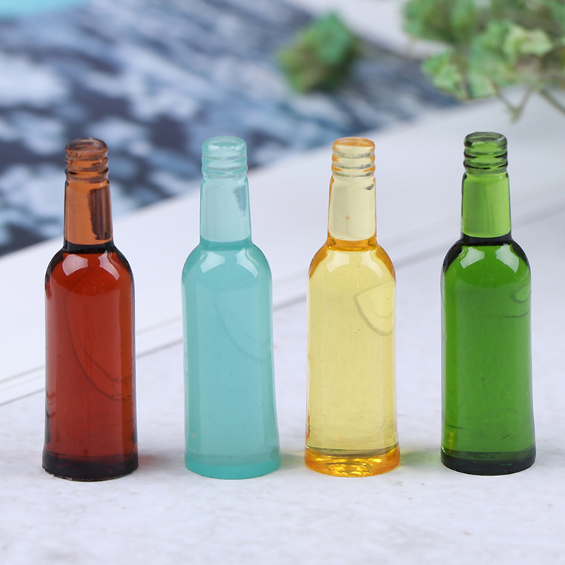 6pcs 1:12 Dollhouse Miniature  - Wine In Beer Bottle recension och pris