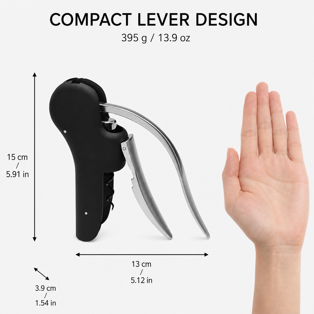 Heavy Duty Zinc Alloy Lever Co - Cork Screw Lever recension och pris