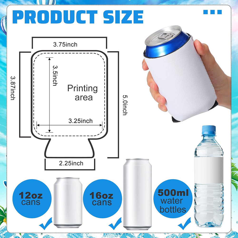 10-50 Pcs Blank Can Coolers Bu - Wine Chiller Sleeve recension och pris