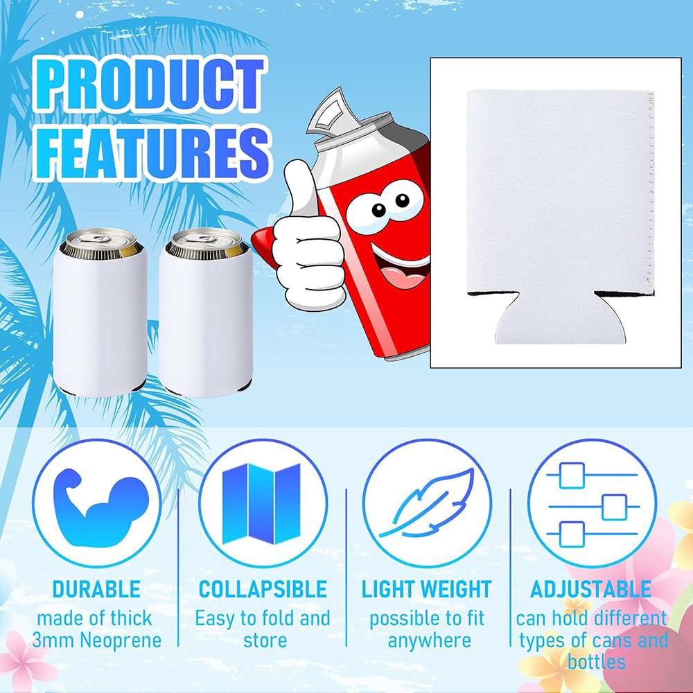 10-50 Pcs Blank Can Coolers Bu - Wine Chiller Sleeve recension och pris