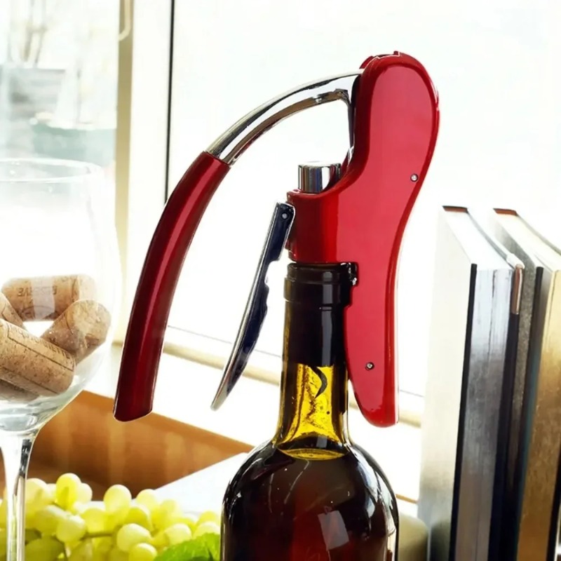 New Stainless Steel Wine Bottl - Cork Screw Lever recension och pris