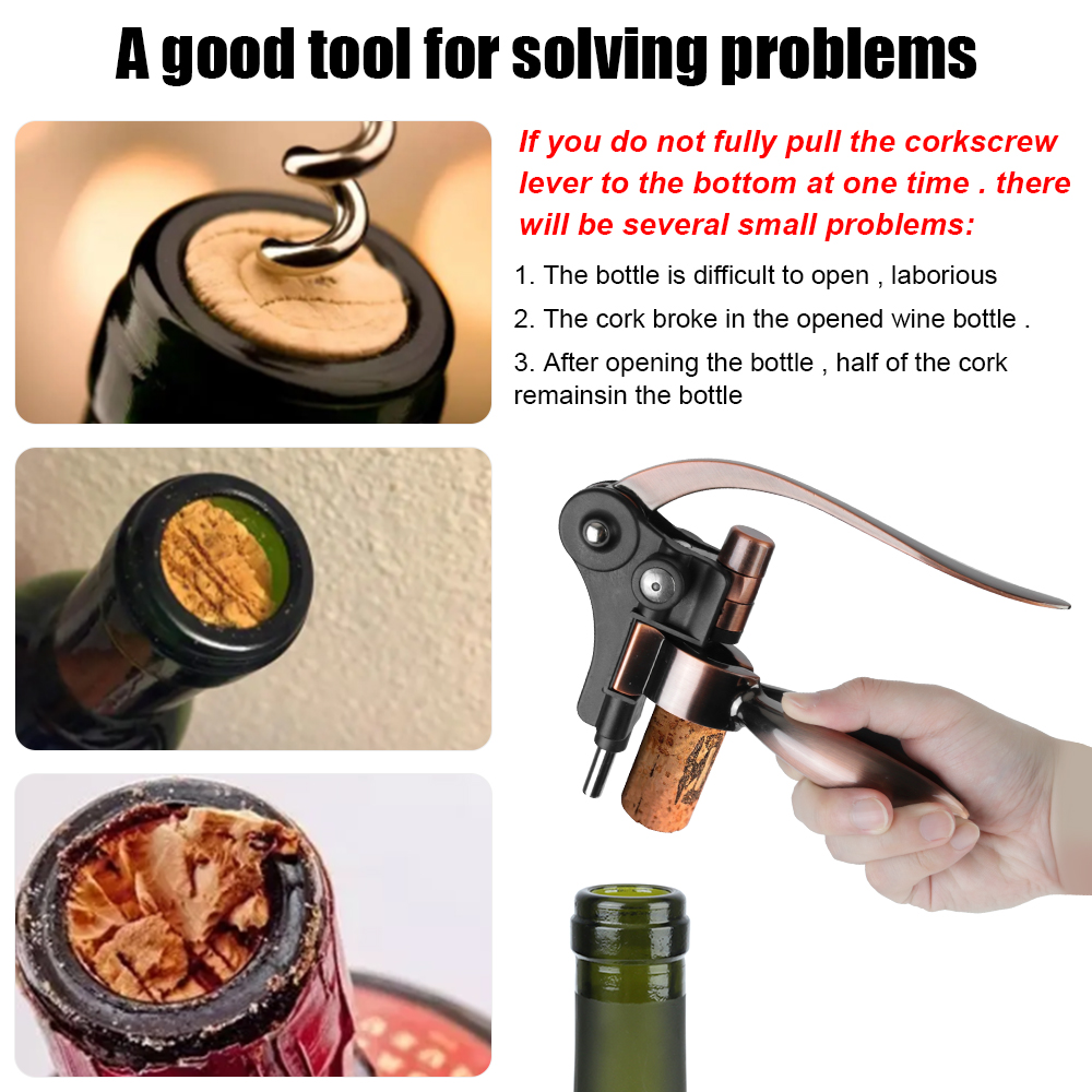 Bar Lever Corkscrew Zinc Alloy - Cork Screw Lever recension och pris