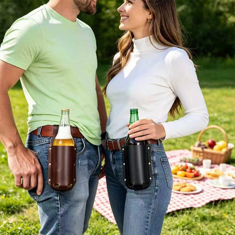 1Pcs Premium Leather Beer Bott - Wine In Beer Bottle recension och pris