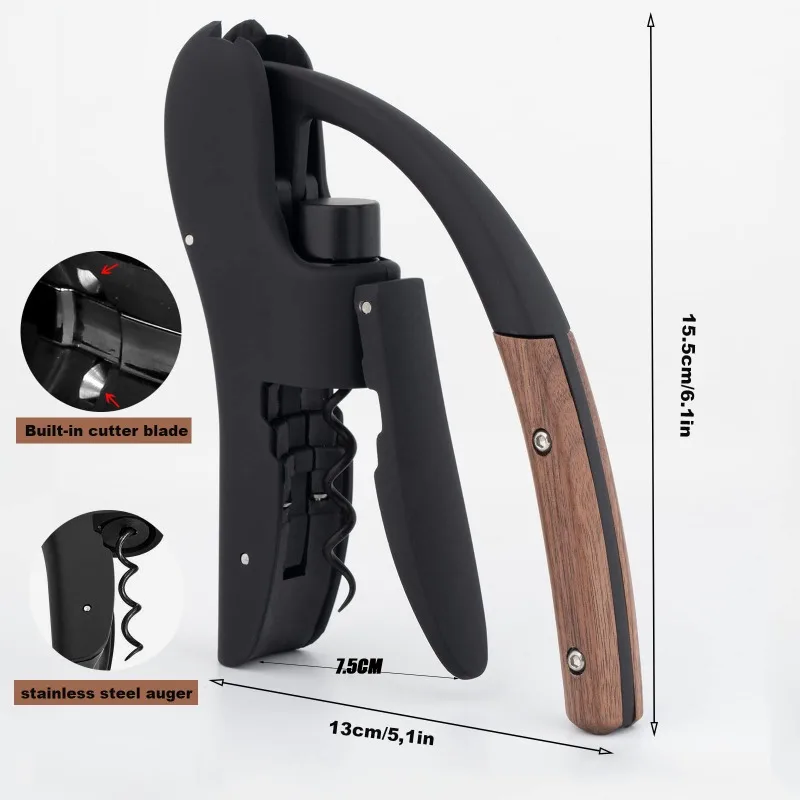 Gooseneck Wine Opener-Manual L - Cork Screw Lever recension och pris