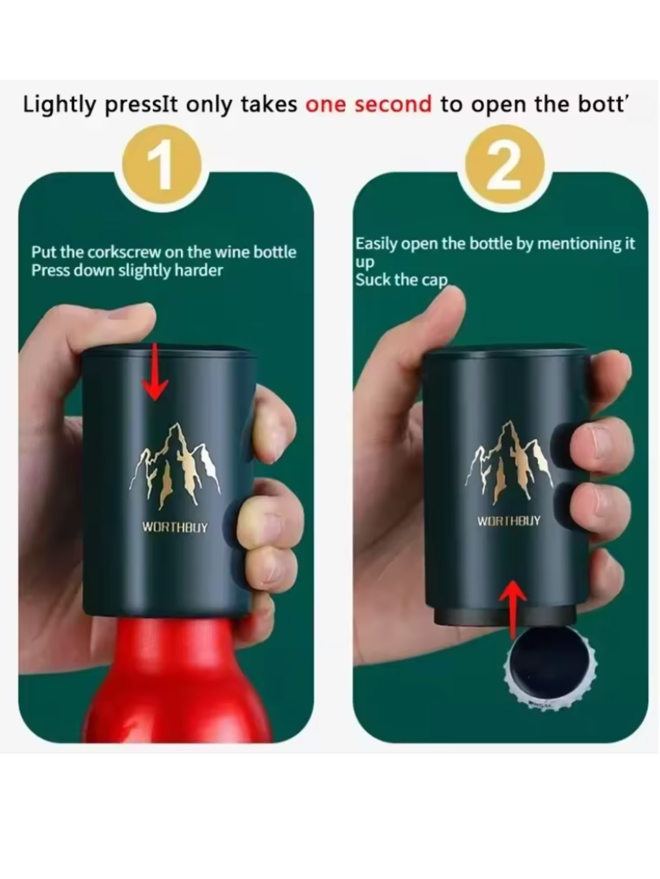 1Pcs Automatic Beer Bottle Ope - Wine In Beer Bottle recension och pris