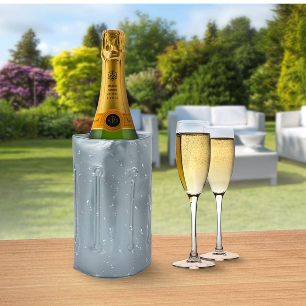 Reusable Wine Cooler Bag Gray  - Wine Chiller Sleeve recension och pris