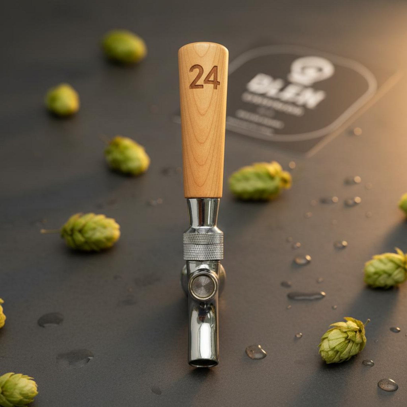 Short Wooden Beer Handle Solid - Wine In Beer recension och pris
