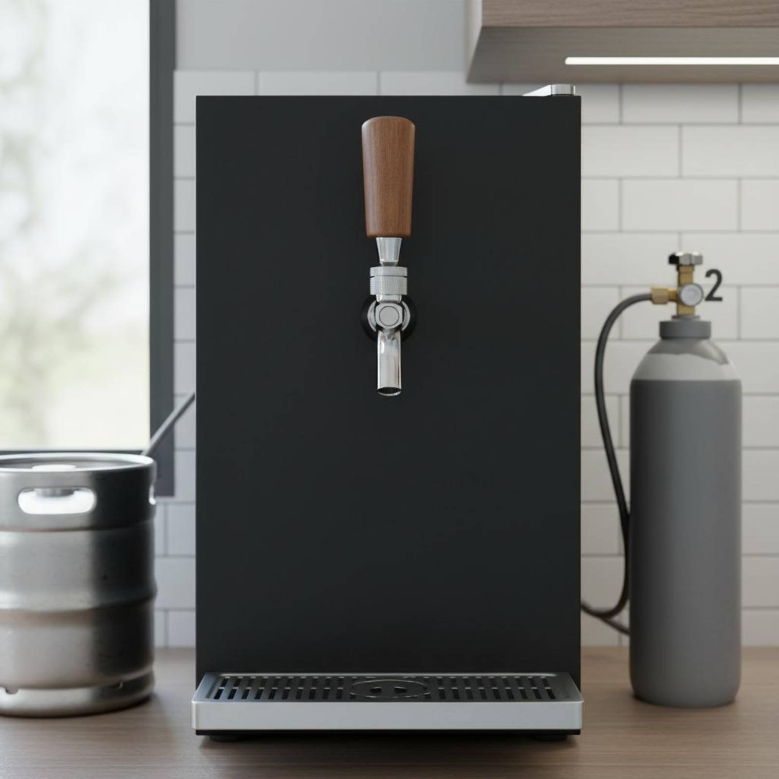 Short Wooden Beer Handle Solid - Wine In Beer recension och pris
