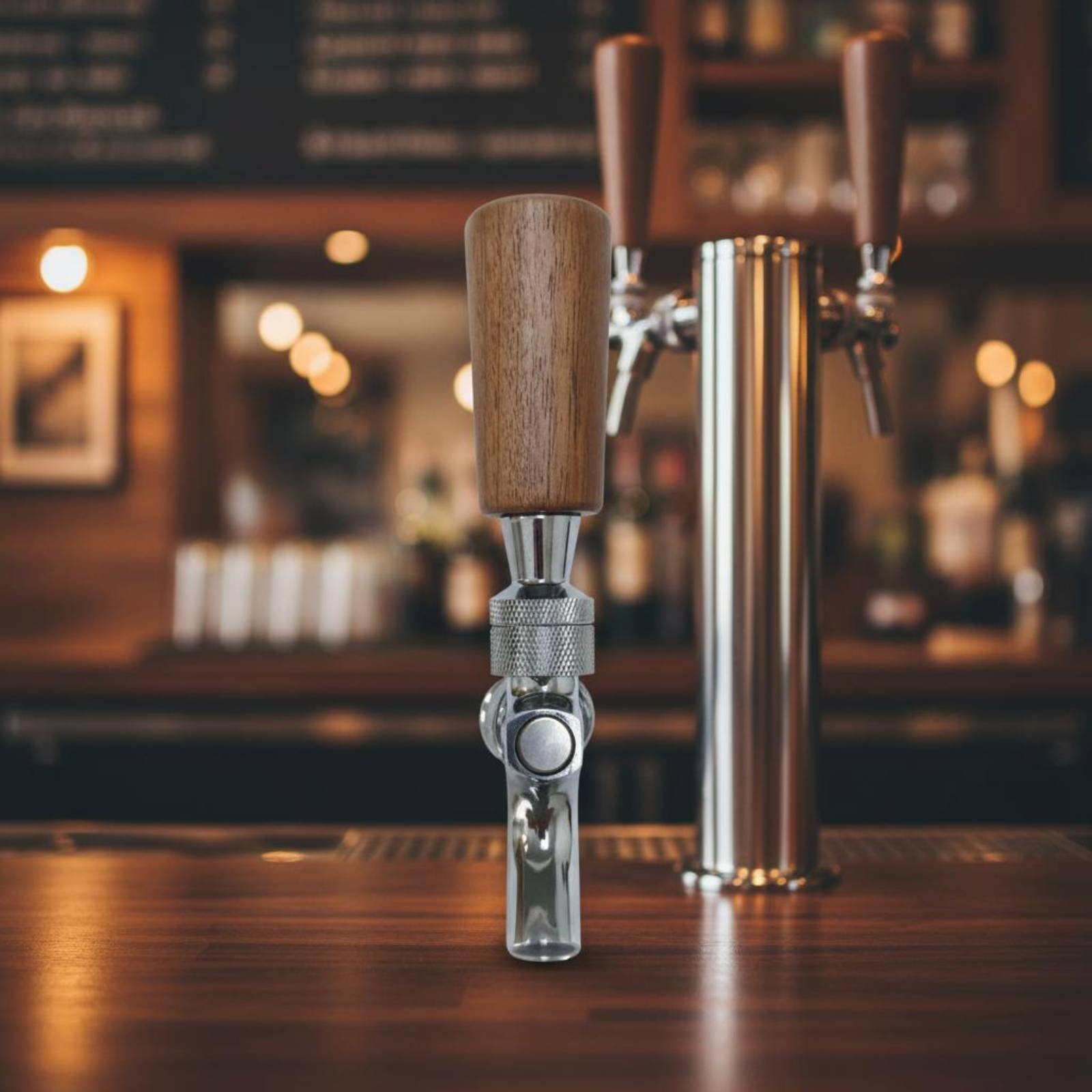 Short Wooden Beer Handle Solid - Wine In Beer recension och pris