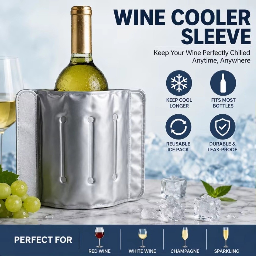 33cm x 18cm Wine Cooler Bag Re - Wine Chiller Sleeve recension och pris