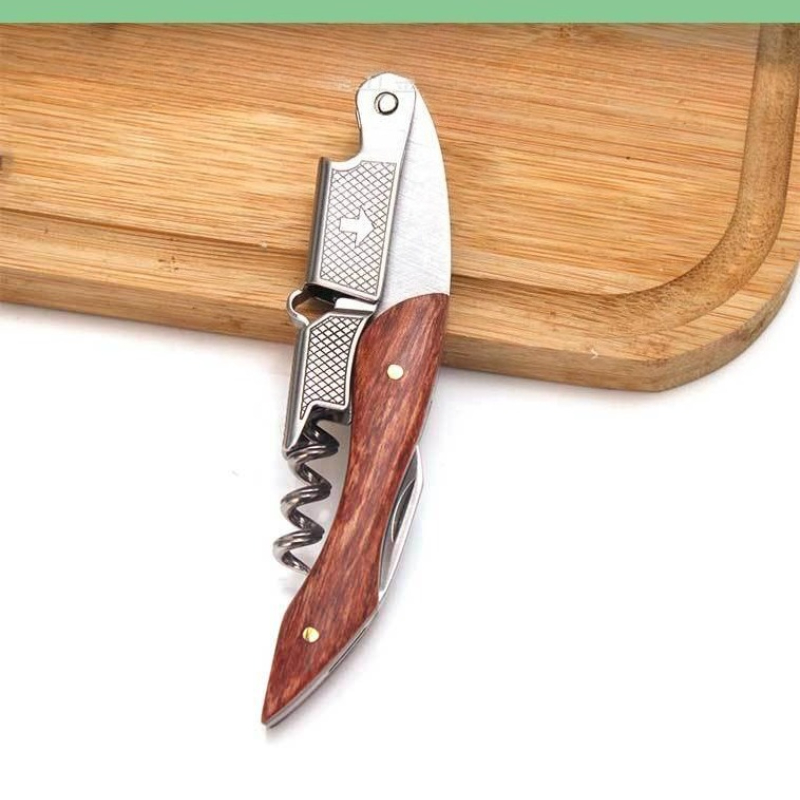 Stainless Steel and Wood 1pc S - Cork Screw Lever recension och pris